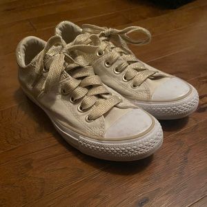 Converse All Star Gold Metallic Madison 553342C Low Top Sneakers Size 6.5